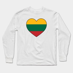 Heart - Lithuania Long Sleeve T-Shirt